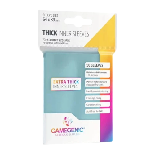 Koszulki Gamegenic: Thick Inner Sleeves (64 x 89 mm), 50 sztuk