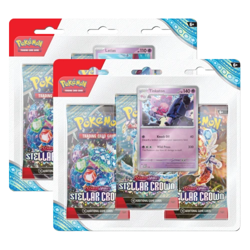 Pokémon TCG - Stellar Crown - blister z 3 boosterami