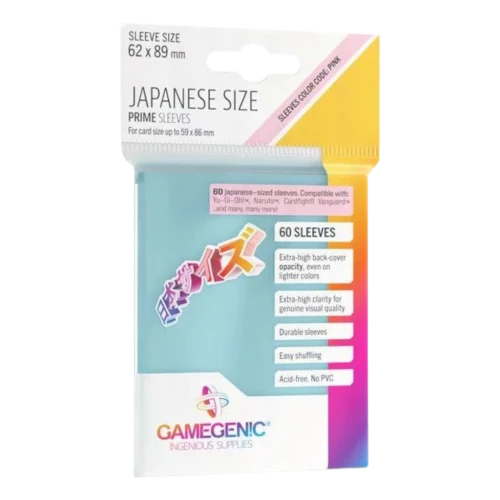 Koszulki Gamegenic Clear (Japanese size) - 60 sztuk
