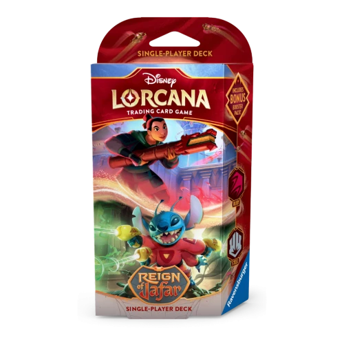 Disney Lorcana TCG Reign of Jafar – Starter Deck Mulan i Stitch (Ruby & Steel)