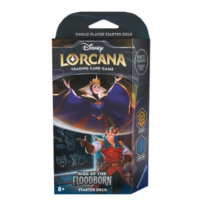 Disney Lorcana TCG Rise of the Floodborn – Starter Deck: Gaston & Queen (Amber & Sapphire)