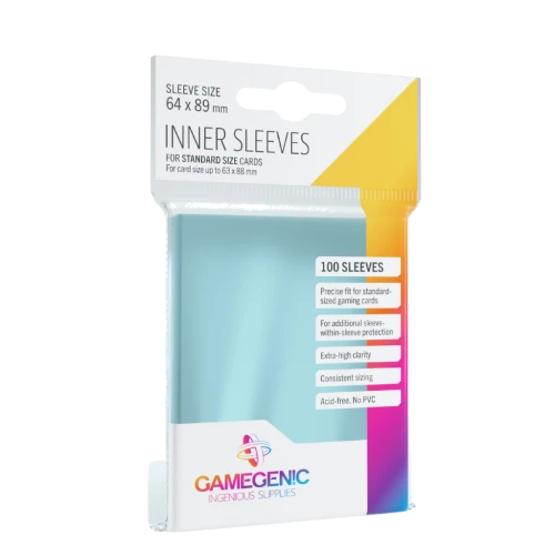 Koszulki Gamegenic: Inner CCG Sleeves (64×89 mm), 100 sztuk